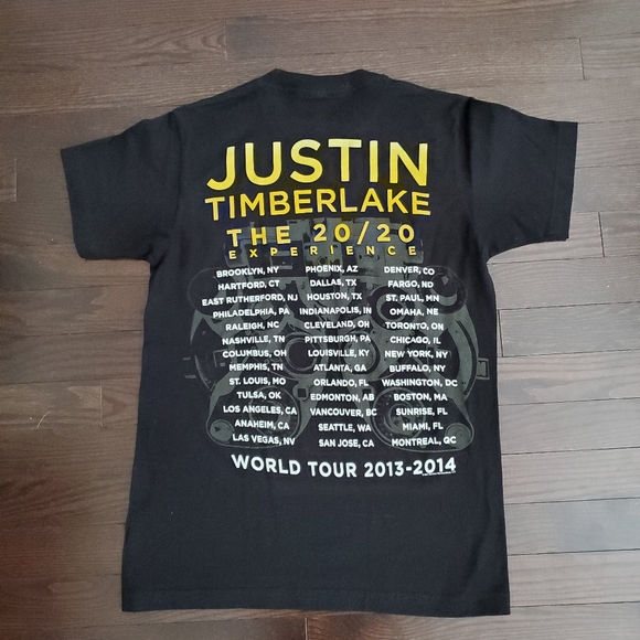 Justin Timberlake Concert T-shirt Size Small - Picture 3 of 3